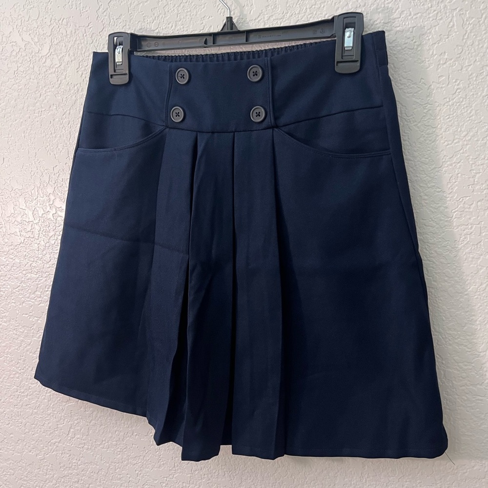 Nautica School Uniform Navy Pleated Skort Size 16 Regular